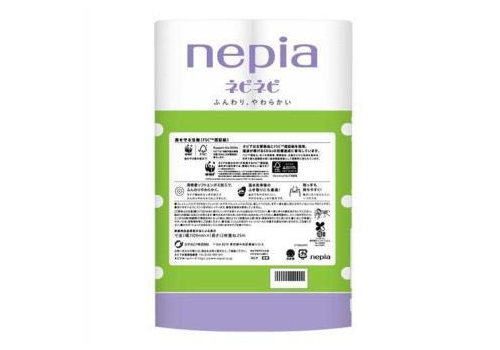  NEPIA Nepi Nepi Toilet Roll Туалетная бумага двухслойная, без аромата, 25м. 12 рулонов, фото 2 