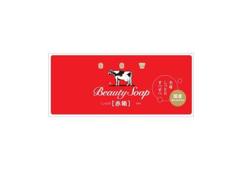  COW Red Box Молочное увлажняющее туалетное мыло с ароматом розы, 6шт. по 90г., фото 2 