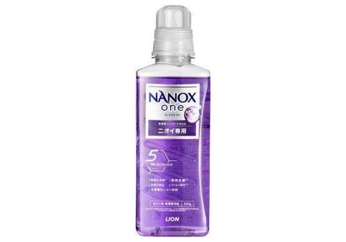  LION Nanox One for Smells Концентрированное жидкое средство для стирки белья, с повышенным дезодорирующим и антибактериальным эффектом, 640г., фото 1 