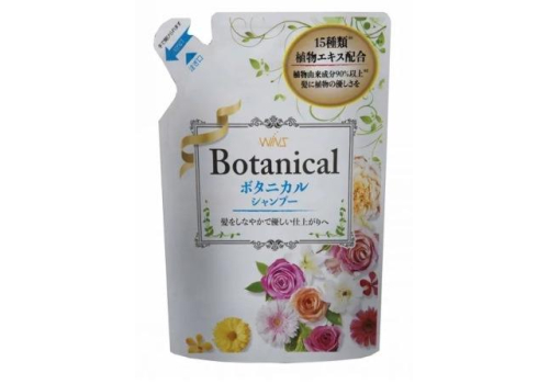  ND Увлажняющий шампунь "Wins Botanical Shampoo" для волос с растительными экстрактами 370 мл, мягкая упаковка, фото 1 