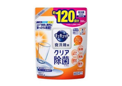  KAO Cucute For Dishwasher Citric Acid Effect Порошок для посудомоечных машин с лимонной кислотой и апельсиновым маслом, сменная упаковка, 550г., фото 1 