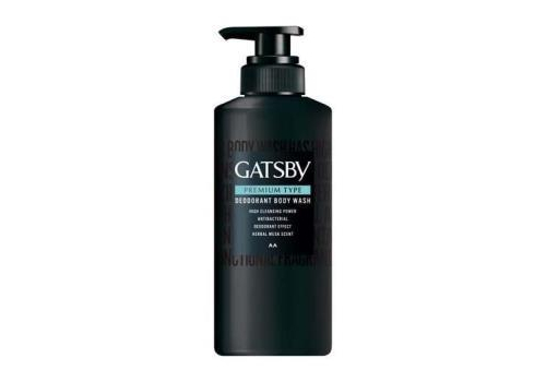  Mandom Мужское жидкое мыло "Gatsby Premium Type" для глубокого очищения, нейтрализации неприятного запаха с антибактериальным эффектом аромат трав и мускуса 380 мл, фото 1 