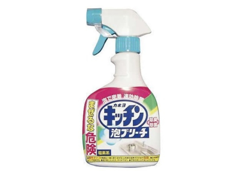  KANEYO Пенящийся хлорный отбеливатель "Foaming Bleach for kitchen" (для кухни) 400 мл, спрей, фото 1 