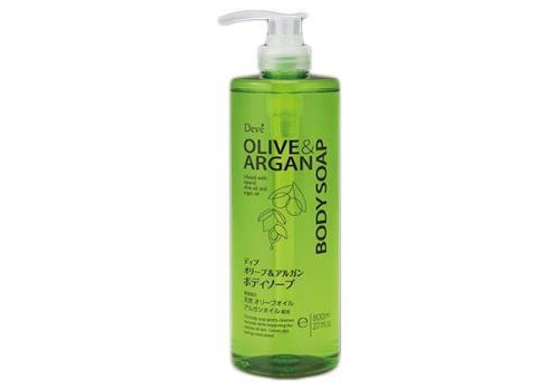 KUMANO YUSHI Deve Olive&Argan Body Soap Жидкое мыло для тела увлажняющее, с аргановым и оливковым маслом, 800мл., фото 1 
