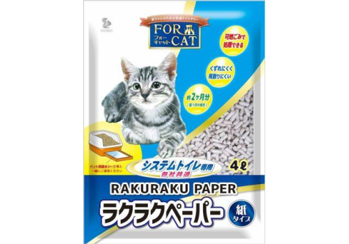  For Cat Наполнитель бумажный для системных туалетов Deo-Toilet Nyantomo крупные гранулы 4л, фото 1 