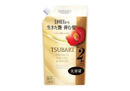  SHISEIDO Tsubaki Volume & Repair Кондиционер для увлажнения и объема волос с ароматом листьев камелии, сменная упаковка с крышкой 600мл., фото 1 