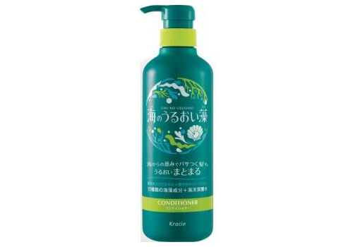  KRACIE Umi No Uruoiso Moisture Care Увлажняющий кондиционер для волос с экстрактами морских водорослей, с освежающим цветочно-морским ароматом, помпа 490г., фото 1 