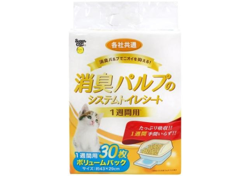  Super Cat Пеленки для системного туалета Deo-Toilet еженедельные антибактериальные 30шт, фото 2 