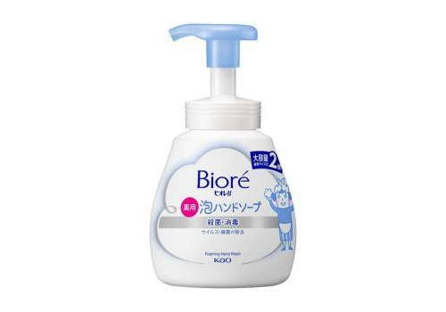  KAO Biore U Foaming Hand Soap Large Pump Жидкое мыло-пенка для рук с антибактериальным эффектом, с легким ароматом цитруса, 500мл., фото 1 