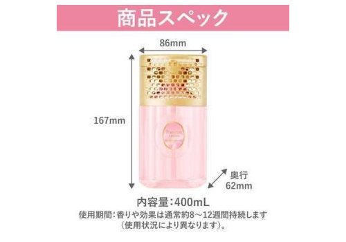  ST Premium Aroma Urban Romance Жидкий освежитель воздуха для туалетной комнаты с премиум-ароматом нежных роз, ландышей и нотками личи, 400мл., фото 2 