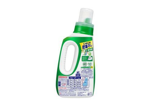  KAO Attack Antibacterial EX Жидкое средство для стирки, для сушки белья в помещении, с антибактериальным эффектом и ароматом свежей зелени, 720г., фото 2 