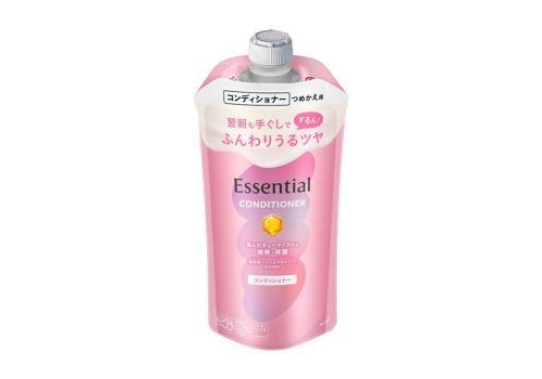  KAO Essential Кондиционер  для сухих и повреждённых волос разглаживающий кутикулу Объём и блеск 300 мл, фото 1 