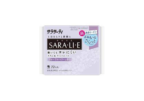  KOBAYASHI Sarasaty Sara･li･e Floral Berry Ежедневные гигиенические прокладки, с цветочно-ягодным ароматом, 72шт., фото 1 