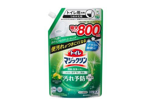  KAO Чистящее и дезодорирующее средство для туалета Toilet Magiclean с цитрусово-мятным ароматом запаска 800мл., фото 1 