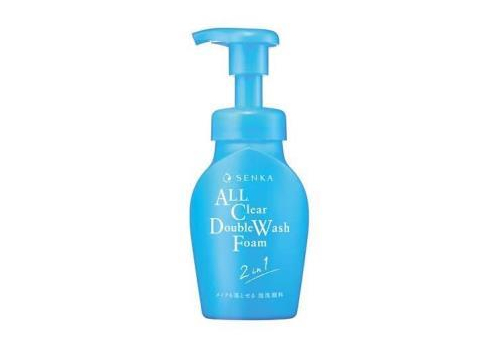 SHISEIDO Senka All Clear Double Wash Foam Пенка-мусс для умывания и снятия макияжа, с гиалуроновой кислотой и протеинами шелка, 150мл., фото 1   SHISEIDO Senka All Clear Double Wash Foam Пенка-мусс для умывания и снятия макияжа, с гиалуроновой кислотой и протеинами шелка, 150мл., фото 1