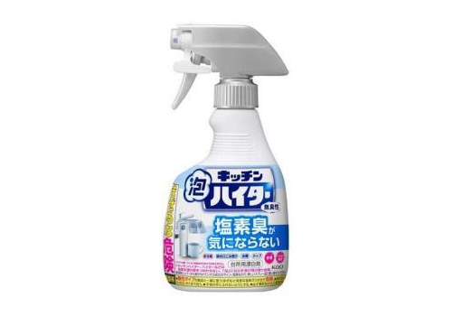  KAO Кухонный отбеливатель Kitchen Haiter Handy Spray пенка-спрей без запаха 400мл., фото 1 