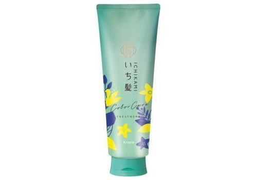 KRACIE Ichikami Color Care & Base Treatment Восстанавливающая маска для ухода за окрашенными волосами, с ароматом цветущей горной вишни и цветков лимона, туба 230г., фото 1   KRACIE Ichikami Color Care & Base Treatment Восстанавливающая маска для ухода за окрашенными волосами, с ароматом цветущей горной вишни и цветков лимона, туба 230г., фото 1