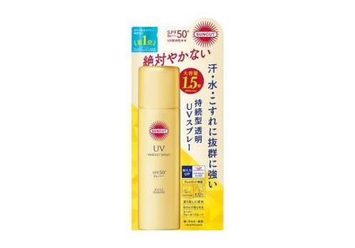 KOSE Суперводостойкий увлажняющий солнцезащитный спрей "Suncut" для лица, тела и волос SPF 50+ PA++++ 90 г, фото 1   KOSE Суперводостойкий увлажняющий солнцезащитный спрей "Suncut" для лица, тела и волос SPF 50+ PA++++ 90 г, фото 1