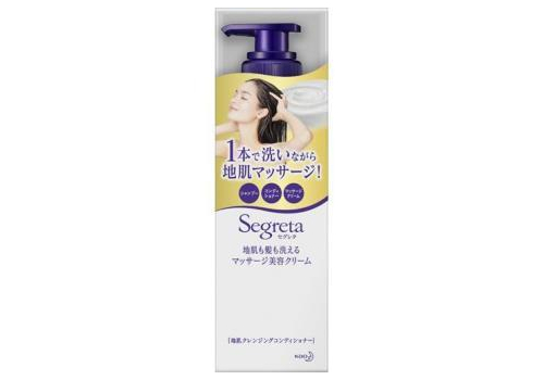  KAO Крем ковошинг 3 в 1 для мытья смягчения волос Segreta и массажа головы 360 мл, фото 1 