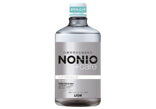  LION Ежедневный зубной ополаскиватель "Nonio + Care" с длительной защитой от неприятного запаха (с отбеливающим действием и освежающим ароматом фруктов и мяты) 1000 мл, фото 1 