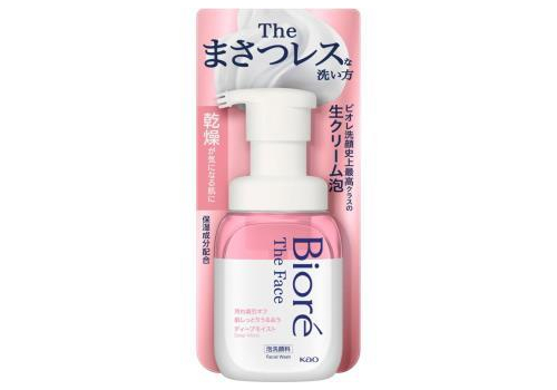  Biore Пенка для умывания увлажняющая The Face Deep Moist c нежным ароматом мыла, диспенсер 200мл. 1/24, фото 2 
