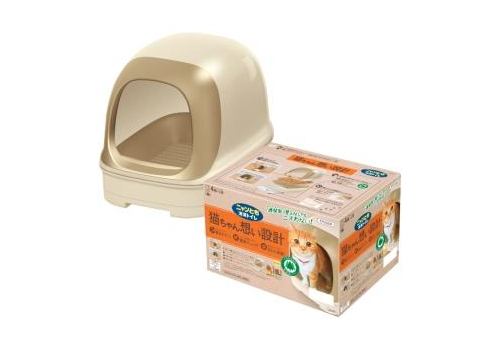  ST Туалет Nyantomo для кошек системный закрытый светлый, фото 1 