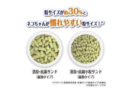  Unicharm Наполнитель цеолитовый для системных туалетов Deo-Toilet Nyantomo мелкие гранулы 3,8л, фото 4 