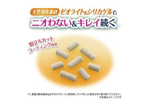  Unicharm Наполнитель цеолитовый для системных туалетов Deo-Toilet Nyantomo мелкие гранулы 3,8л, фото 5 