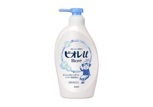  KAO Гель для душа для всей семьи Biore U Япония детский с освежающим ароматов цветов 480 мл, фото 1 