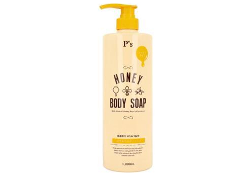  KUMANO YUSHI P's Honey Body Soap Жидкое мыло для тела, с оливковым маслом, медом и маточным молочком, 1000мл., фото 1 