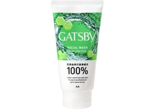  MANDOM Gatsby Facial Wash Triple Care Acne Foam Крем-пенка для умывания мужская, для глубокого очищения жирной и проблемной кожи, с освежающим цитрусовым ароматом, 130г., фото 1 