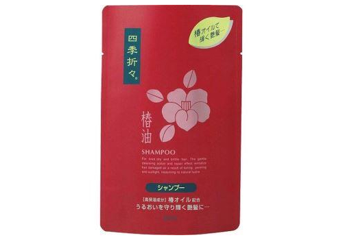  KUMANO YUSHI Shikioriori Camellia Oil Шампунь для сухих и поврежденных волос, c маслом камелии, сменная упаковка 450мл., фото 1 