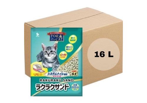  For Cat Наполнитель цеолитовый для системных туалетов Deo-Toilet Nyantomo крупные гранулы коробка 4 уп*4л, фото 1 