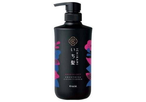  KRACIE Кондиционер для поврежденных волос Ichikami Smooth Care Conditioner разглаживающий, с ароматом цветущей горной вишни, помпа 480г., фото 1 