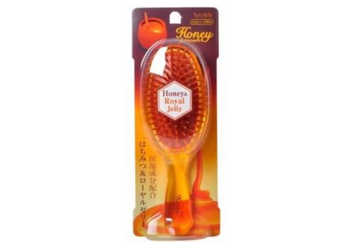  VeSS Honey Brush Щетка массажная для увлажнения и блеска волос, с мёдом и маточным молочком пчёл, кр, фото 1 