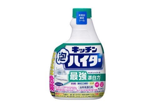  KAO Кухонный отбеливатель Kitchen Haiter Handy Spray пенка-спрей сменный флакон 400мл., фото 1 