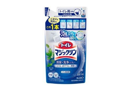  KAO Чистящее и дезодорирующее средство для туалета Toilet Magiclean с ароматом мяты запаска 300мл., фото 1 