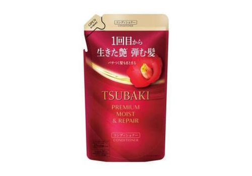  SHISEIDO Tsubaki Premium Moist & Repair Увлажняющий кондиционер для волос, с маслом камелии, с ароматом камелии и цветов, сменная упаковка 300мл., фото 1 