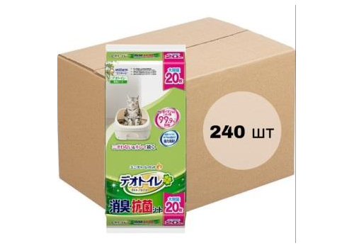  UNICHARM Пеленки для системного туалета Deo-Toilet антибактериальные 20шт х 12уп, фото 1 