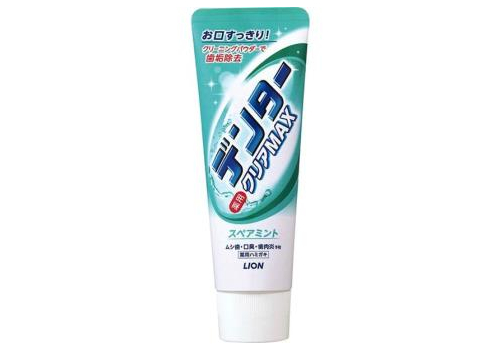  LION Зубная паста с фтором Dentor Clear Япония от кариеса с микро пудрой мятная 140 г, фото 1 