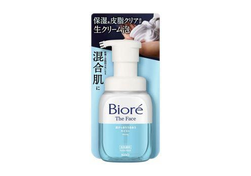  Biore Пенка для умывания The Face Moist с увлажняющим эффектом, c ароматом цветочного мыла, диспенсер 200мл., фото 1 