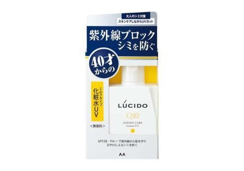  MANDOM Увлажняющий лосьон "Lucido Ageing Care Lotion UV" для лица с защитой от ультрафиолета SPF 28 PA++ (для мужчин после 40 лет) без запаха, красителей и консервантов 100 мл, фото 1 