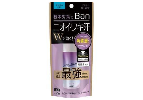  Lion Дезодорант шариковый женский Ban Premium Япония антиперспирант с усиленной адгезией аромат мыла 40 мл, фото 1 