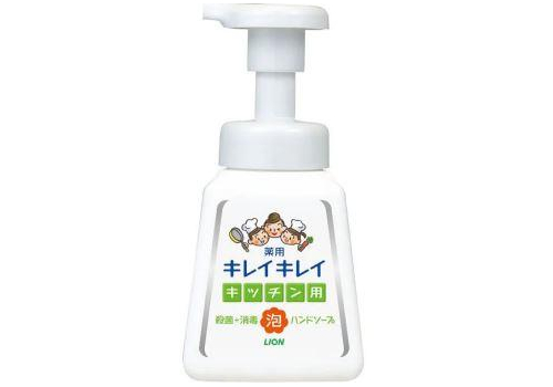  LION KireiKirei Kitchen Кухонное антибактериальное мыло-пенка для рук, с маслом цитрусовых, помпа, 230мл., фото 3 