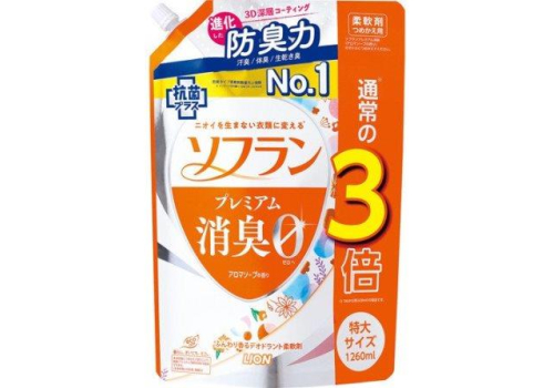  Soflan Premium Aroma Soap Кондиционер для белья с антибактериальным и дезодорирующим эффектом, с ароматом душистого мыла, 1260мл запаска, фото 1 