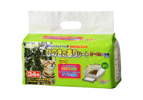  Ishihara Пеленки для системного туалета Deo-Toilet 3-4 дневные  антибактериальные с хиноки 34шт, фото 1 