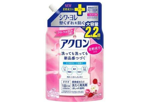  LION Жидкое средство для стирки деликатных тканей шерсти и шелка Acron Япония защита волокон 850 мл, фото 1 