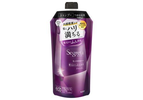  KAO Segreta Шампунь для сухих, тонких и ломких волос Объём и увлажнение 340 мл, фото 1 