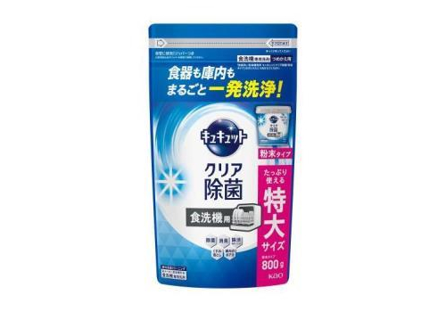  KAO Порошок для посудомоечных машин CuCute с ароматом грейпфрута, мягкая zip-упаковка 800г., фото 1 