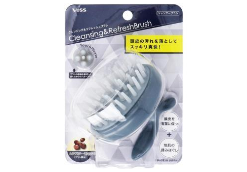  VeSS Cleansing & Refresh Brush Массажная щетка для мытья головы очищающая и освежающая, с микрокапсулами масла ши, фото 1 